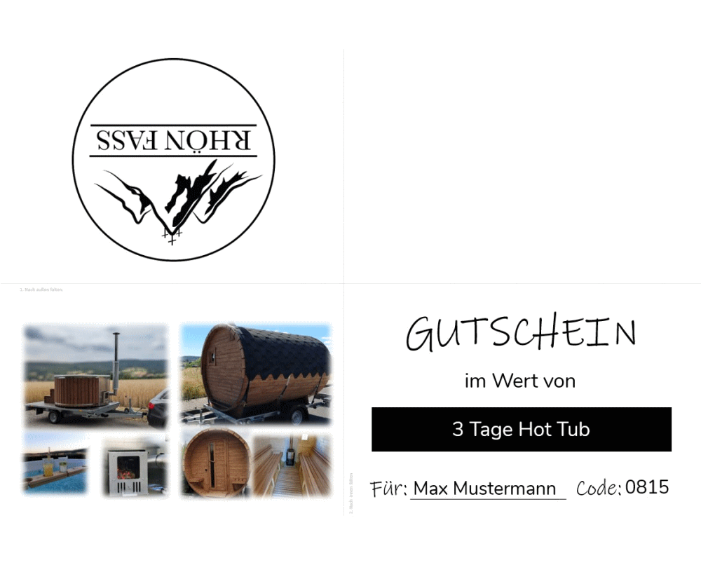 Gutschein PDF - Rhön Fass